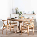Gene Reclaimed 1.4m Round Dining Table - Rustic Natural Dining Table Reclaimed-Core   