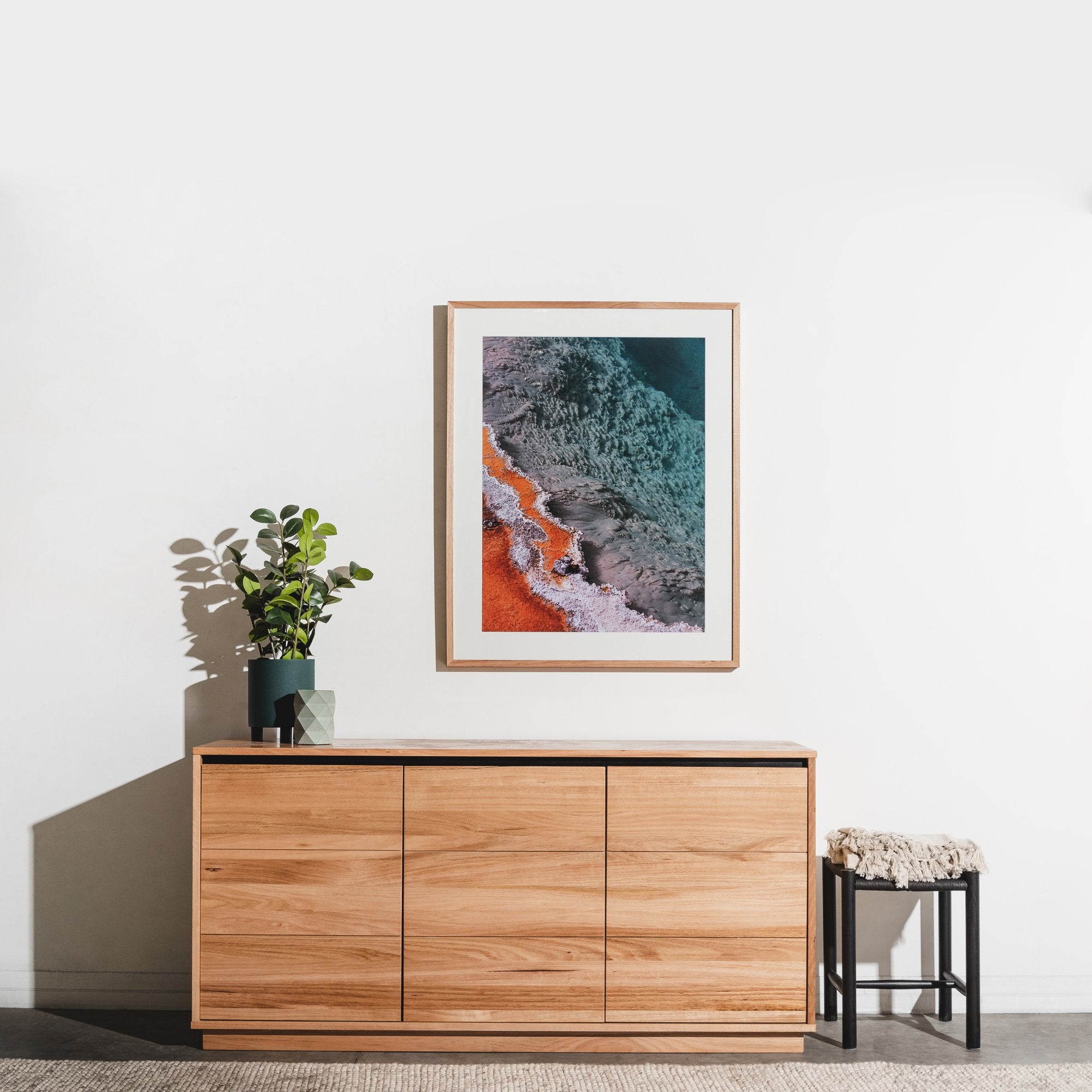 Ex Display - Javier 1.55m Buffet Unit - Messmate  AU Wood-Core   