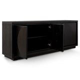 Ex Display - Bonnie 2m Wooden Buffet Unit - Textured Espresso Black Buffet & Sideboard Valerie-Core