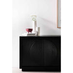 Ex Display - Bonnie 2m Wooden Buffet Unit - Textured Espresso Black Buffet & Sideboard Valerie-Core