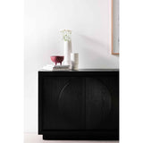 Ex Display - Bonnie 2m Wooden Buffet Unit - Textured Espresso Black Buffet & Sideboard Valerie-Core