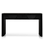 Bonnie 140cm Wooden Console Table with Drawers - Textured Espresso Black Console Table Valerie-Core   