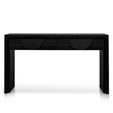 Bonnie 140cm Wooden Console Table with Drawers - Textured Espresso Black Console Table Valerie-Core   