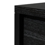 Bonnie 140cm Wooden Console Table with Drawers - Textured Espresso Black Console Table Valerie-Core   