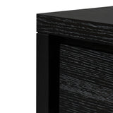 Bonnie 140cm Wooden Console Table with Drawers - Textured Espresso Black Console Table Valerie-Core   
