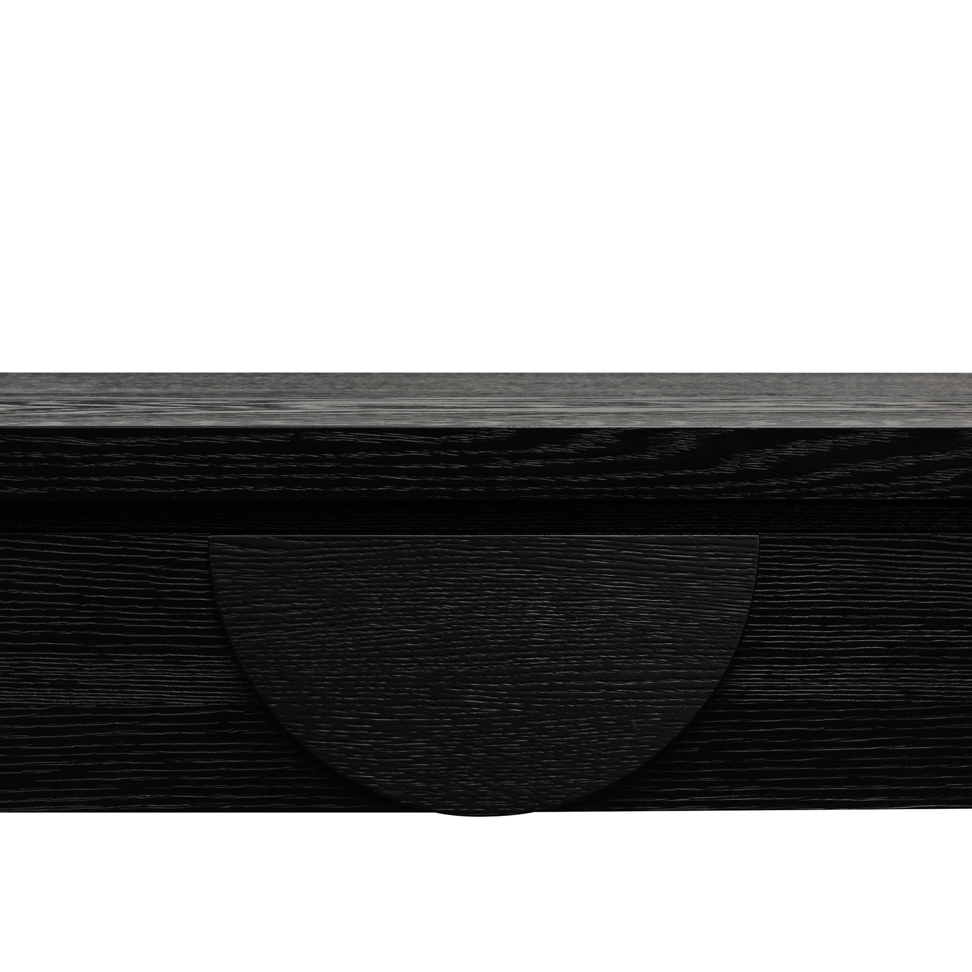 Bonnie 140cm Wooden Console Table with Drawers - Textured Espresso Black Console Table Valerie-Core   