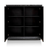 Bonnie 2 Doors Wooden Storage Cabinet - Textured Espresso Black DT2903-VA