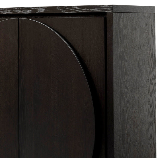 Bonnie 2 Doors Wooden Storage Cabinet - Textured Espresso Black DT2903-VA