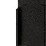 Miriam 2m Oak Buffet Unit - Textured Espresso Black Buffet & Sideboard Valerie-Core   