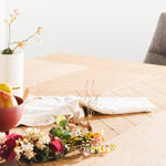 Miriam 2.4m Wooden Dining Table - Dusty Oak with Matte Black Base Dining Table Valerie-Core   