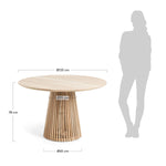 Irune Solid Timber Round Dining Table - Natural Dining Table The Form-Local   