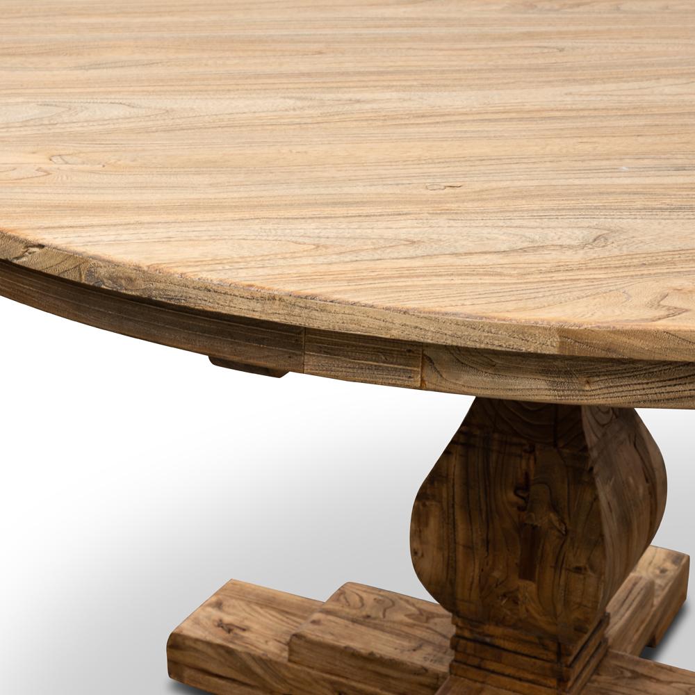 Gene Reclaimed 1.4m Round Dining Table - Rustic Natural Dining Table Reclaimed-Core   