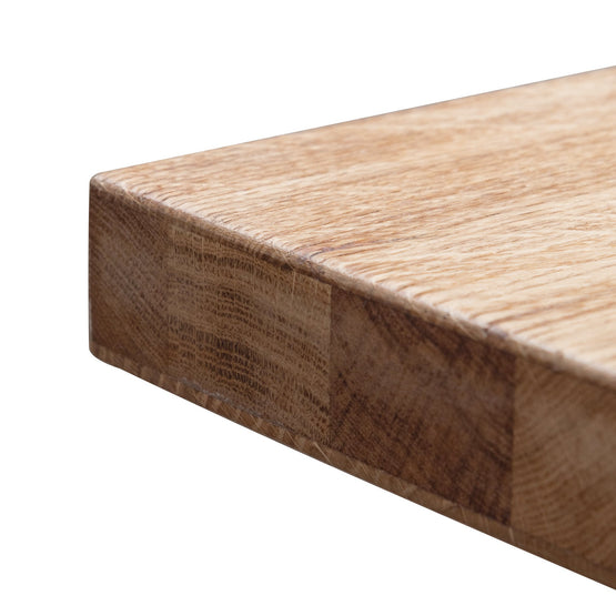 Elma 2.2m Dining Table - Rustic Oak - Wooden Metal base DT2304-SI
