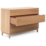 Ex Display - Eloise 3 Drawers Dresser Unit - Natural Oak Dresser Unit Century-Core