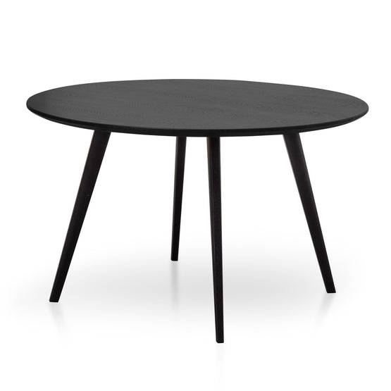 Halo 1.2m Wooden Round Dining Table - Full Black DT6127-SD