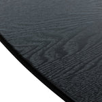 Halo 1.2m Wooden Round Dining Table - Full Black Dining Table Swady-Core   