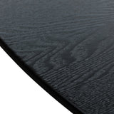 Halo 1.2m Wooden Round Dining Table - Full Black Dining Table Swady-Core   