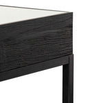 Ted 1.39m Reclaimed Console Table - Black | Interior Secrets