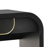 Ex Display - Harley 1.4m Console Table - Textured Espresso Black Console Table Valerie-Core   