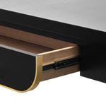 Ex Display - Harley 1.4m Console Table - Textured Espresso Black Console Table Valerie-Core   