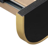 Ex Display - Harley 1.4m Console Table - Textured Espresso Black Console Table Valerie-Core   