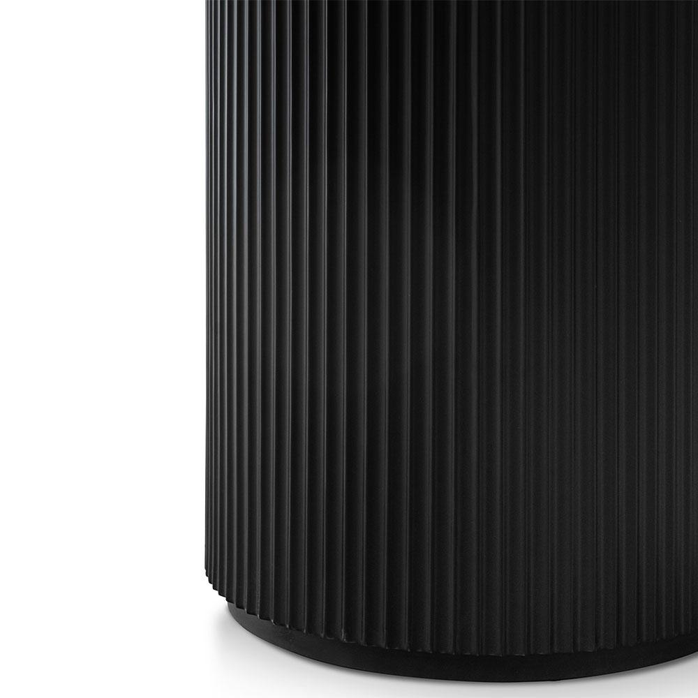 Elino 1.2m Round Wooden Dining Table - Black Dining Table Dwood-Core   