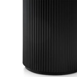 Elino 1.2m Round Wooden Dining Table - Black Dining Table Dwood-Core   