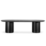 Ex Display - Marty 2.8m Wooden Dining Table - Black Dining Table Century-Core