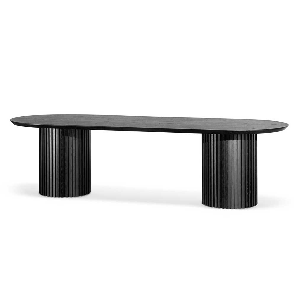 Marty 2.8m Wooden Dining Table - Black Dining Table Century-Core