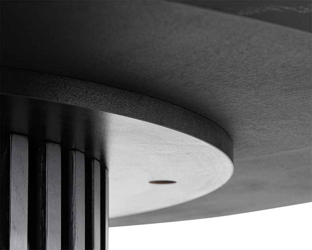 Ex Display - Marty 2.8m Wooden Dining Table - Black Dining Table Century-Core