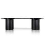 Ex Display - Marty 2.8m Wooden Dining Table - Black Dining Table Century-Core