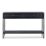Ex Display - Saniya 1.4m Console Table - Full Black Console Table Nicki-Core