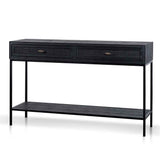 Ex Display - Saniya 1.4m Console Table - Full Black Console Table Nicki-Core