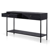 Ex Display - Saniya 1.4m Console Table - Full Black Console Table Nicki-Core