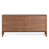 Ex Display - Norris 6 Drawers Wooden Chest - Walnut Drawer Century-Core