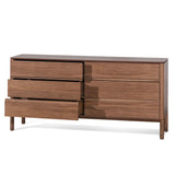 Ex Display - Norris 6 Drawers Wooden Chest - Walnut Drawer Century-Core