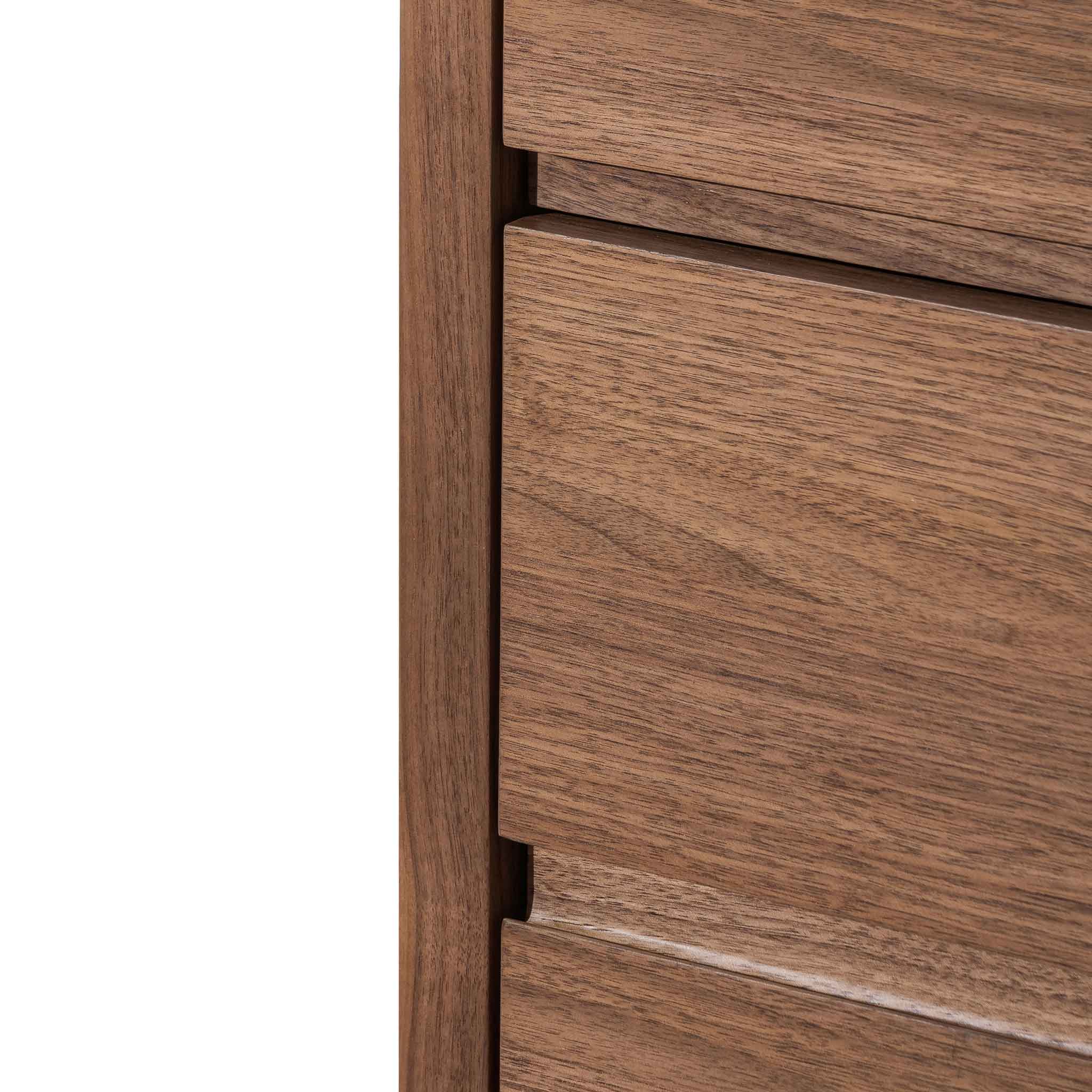 Ex Display - Norris 6 Drawers Wooden Chest - Walnut Drawer Century-Core