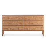 Ex Display - Norris 6 Drawers Wooden Chest - Natural Drawer Century-Core