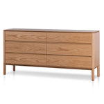 Ex Display - Norris 6 Drawers Wooden Chest - Natural Drawer Century-Core