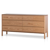 Ex Display - Norris 6 Drawers Wooden Chest - Natural Drawer Century-Core