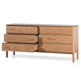Ex Display - Norris 6 Drawers Wooden Chest - Natural Drawer Century-Core