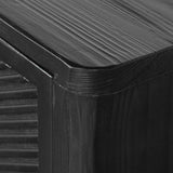 Saanvi 1.72m Wooden Buffet Unit - Full Black Buffet & Sideboard Nicki-Core   