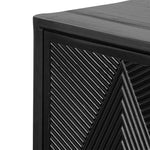 Saanvi 1.72m Wooden Buffet Unit - Full Black Buffet & Sideboard Nicki-Core   