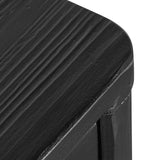 Saanvi 1.72m Wooden Buffet Unit - Full Black Buffet & Sideboard Nicki-Core   