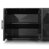 Saanvi 1.72m Wooden Buffet Unit - Full Black Buffet & Sideboard Nicki-Core   