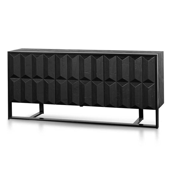 Saira 1.78m Recycled Sideboard - Full Black Buffet & Sideboard Nicki-Core   