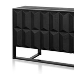 Saira 1.78m Recycled Sideboard - Full Black Buffet & Sideboard Nicki-Core   