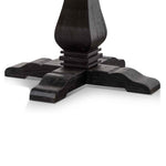 Kara Reclaimed 1.6m Round Dining Table - Natural Top and Black Base Dining Table Reclaimed-Core   