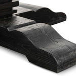 Kara Reclaimed 1.6m Round Dining Table - Natural Top and Black Base Dining Table Reclaimed-Core   