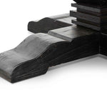 Kara Reclaimed 1.6m Round Dining Table - Natural Top and Black Base Dining Table Reclaimed-Core   